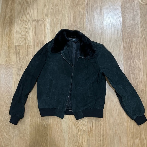 Brandy Melville Blade Suede Texture Bomber - one size fits all small - Picture 1 of 1